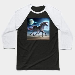 Alien Horse Baseball T-Shirt